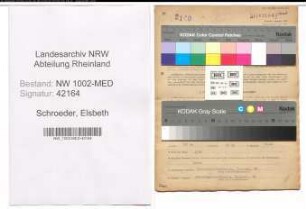 Entnazifizierung Elsbeth Schroeder , geb. 27.05.1910 (Aerztin)