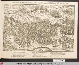 [Le rencontre des deux armees Francoises entre Cognanc & Chateau-neuf, le 13. Mars 1569]