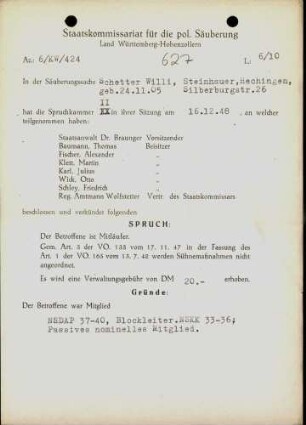 Schetter, Willi