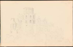 Heidelberger Schloss: Perspektivische Ansicht