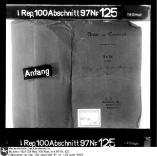 Belege zur Stiftsrechnung