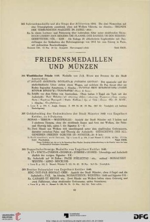 Fiedensmedaillen, Münzen, Taufmedaillen (Nr. 306-319)