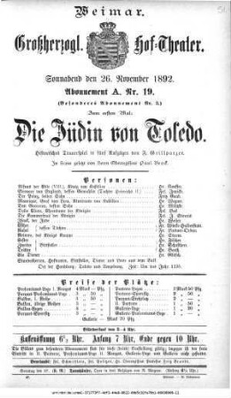 Die Jüdin von Toledo