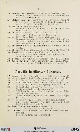 Porträts berühmter Personen (Nr. 247-663)