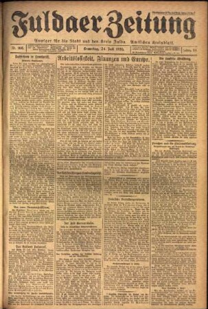 Ausgabe vom Samstag, den 24. Juli 1926.