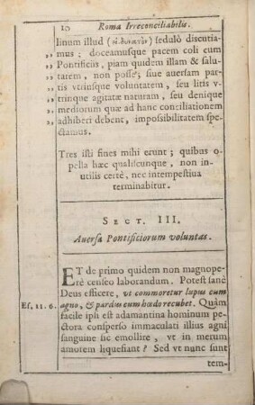 Sect. III. Auersa Pontificiorum voluntas.