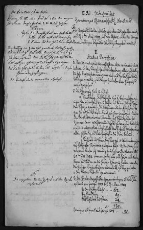 Pfarrei Mönchweiler: Visitationsberichte (Pfarr-Relationen)
