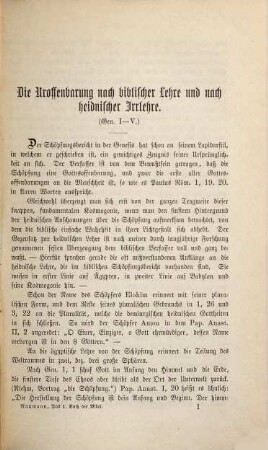 Das Erste Buch der Bibel nach seiner inneren Einheit und Echtheit dargestellt von O. Naumann