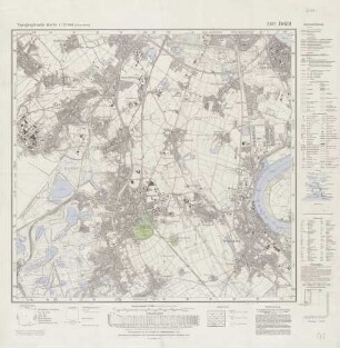 5107 Brühl, Topographische Karte 1:25000 (4cm - Karte)