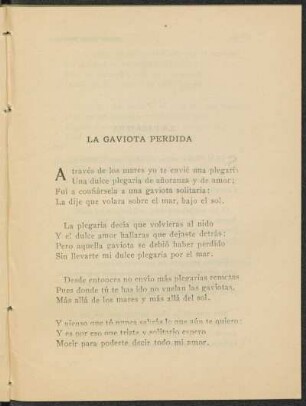La gaviota perdida