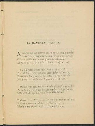 La gaviota perdida