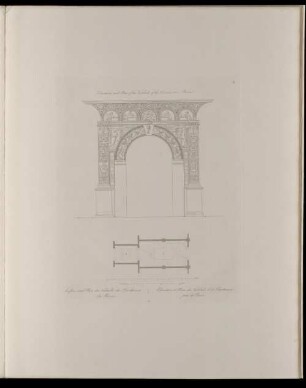 38. (III). Elévation et Plan du Vestibule de la Chartreuse près de Pavie.