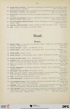 Metall (Nr. 292-339)