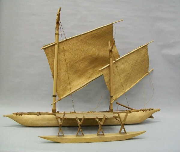 Model of an outrigger boat