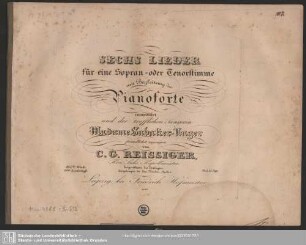Lieder für eine Sopran- Tenorstimme mit Begleitung des Pianoforte : 165tes Werk. 50tes Liederheft