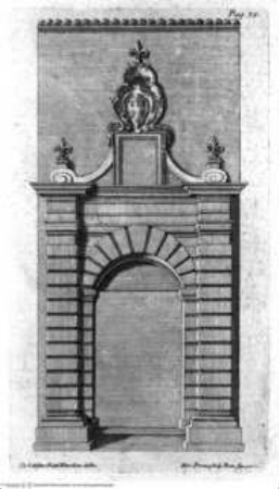 Istoria della citta di Viterbo - Tav. p. 75: Porta Farnese ("porta di Faule")