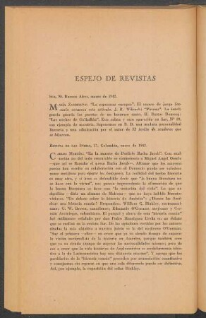 Revista de las Indias, 37. Colombia, enero de 1942