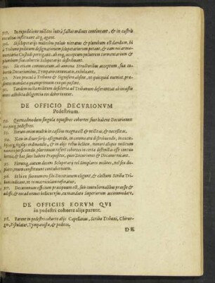 De Officiis Eorum Qui in pedestri cohorte aliis parent.