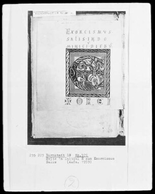 Rituale monasticum — Initiale E (xorci), Folio 1a