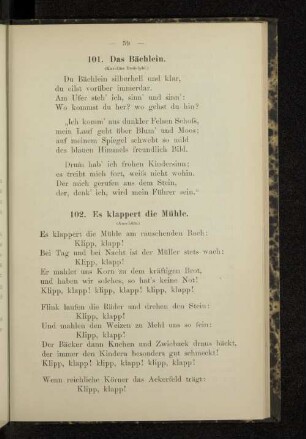 101. Das Bächlein.