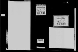 Heidelberg, Stadtteil Neuenheim mit Münchhof, evangelische Gemeinde: Standesbuch 1810-1870