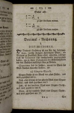 Decimal-Rechnung