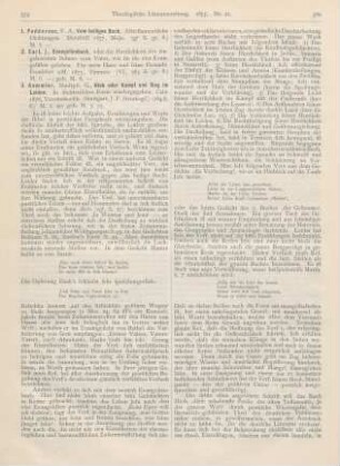 579-581 [Rezension] Feddersen, F. A., Vom heiligen Buch. Alttestamentliche Dichtungen