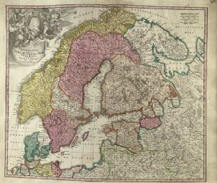 Scandinavia complectens Sueciae, Daniae 6 Norvegiae Regna [Atlas Germaniae specialis (Atlas Maior II), 1753]
