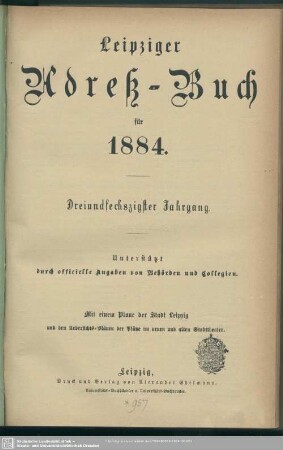 63.1884: Leipziger Adreß-Buch
