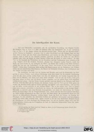 Die Schriftquellen der Kunst