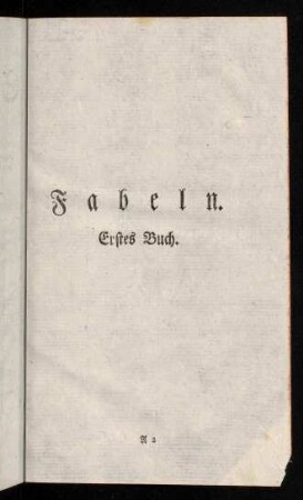 3-36, Fabeln. erstes Buch.