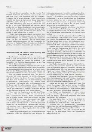 8: Die Gartenanlagen der Deutschen Kunstausstellung 1906 in der Flora zu Cöln