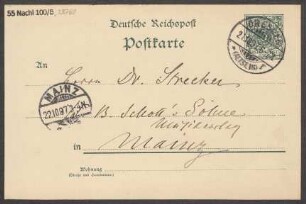 Brief an B. Schott's Söhne : 21.10.1897