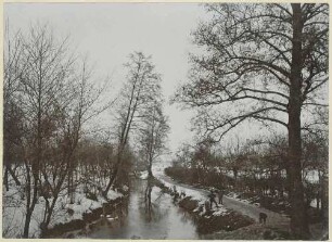 Jüterbog, 1897, Flusslandschaft (Ruthe) im Winter