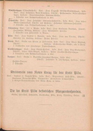Kreisverein vom Roten Kreuz für den Kreis Plön.