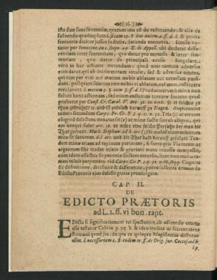 Cap. II. De Edicto Praetoris ad L. 2. ff. vi bon. rapt.