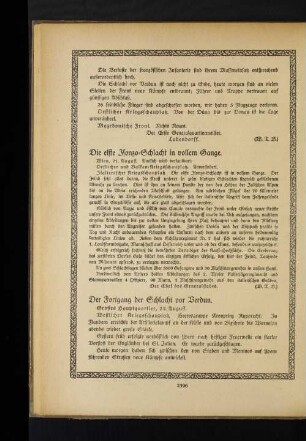 Die elfte Isonzo=Schlacht in vollem Gange.