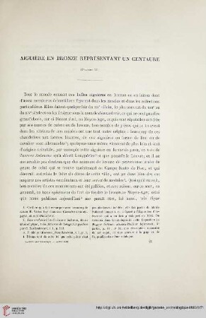 Aiguière en bronze représentant un Centaure