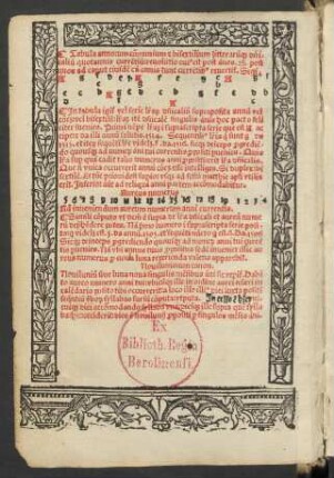 Tabula annorum ...