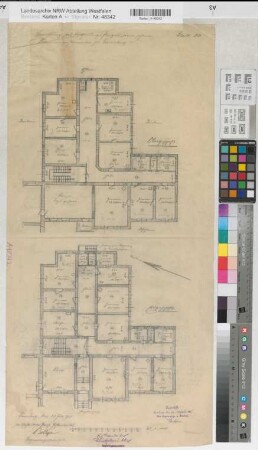 Arnsberg, Bezirksregierung, Regierungsgebäude, Seibertzstr. 1, Erdgeschoss, Obergeschoss Grundriss