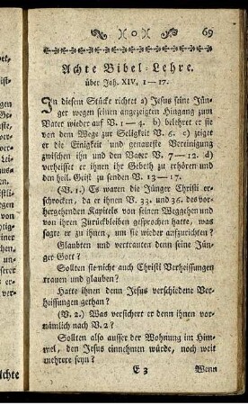 Achte Bibel-Lehre.