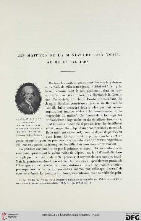 5. Pér. 8.1923: Les maîtres de la miniature sur émail au musée Galliera
