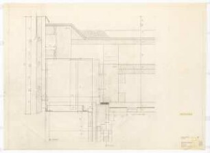 Wohnhaus F. Haas, Karlsruhe Ausführungsplanung: Fenster und Türen: Vertikalschnitt 1:1