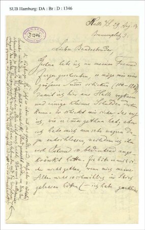 Brief an Franz Oppenheimer