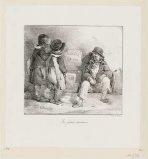 Les jeunes amateurs, Blatt 1 der Folge "Sammlung von Skizzen für kleine Kinder"