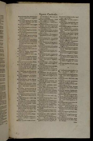 Index Verborum, Ac Rerum Omnium Præcipuarum [...] C.