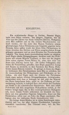 Ausgewählte Komödien des T. Maccius Plautus, 2. Captivi