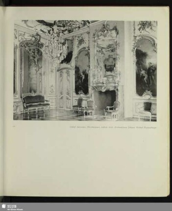 Schloß Sanssouci, Musikzimmer, östliche Seite - Dekorationen Johann Michael Hoppenhaupt