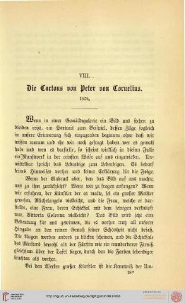 VIII. Die Cartons von Peter von Cornelius