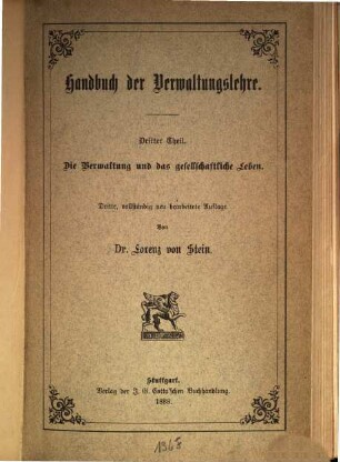 Handbuch der Verwaltungslehre, 3. Die Verwaltung und das gesellschaftliche Leben